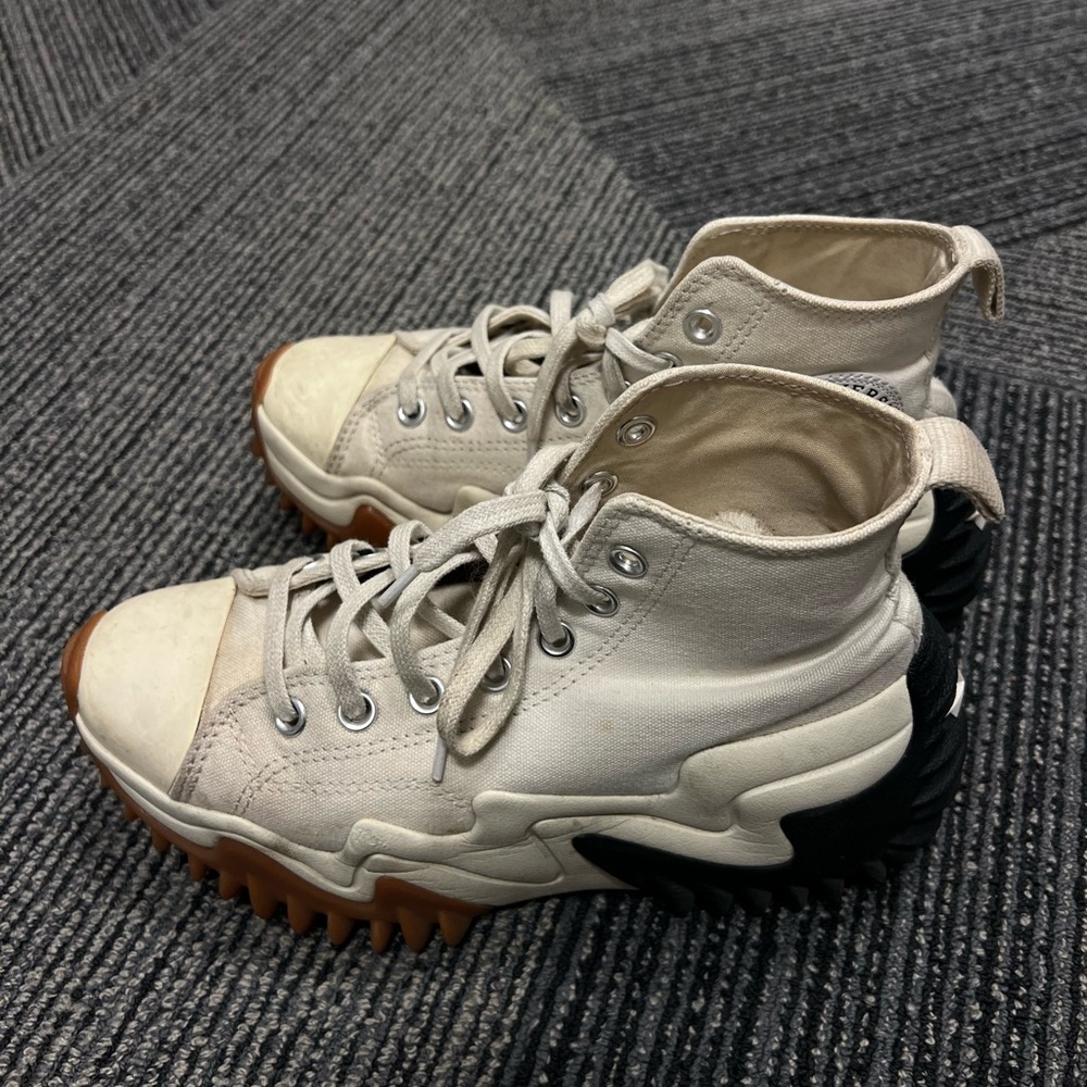 Converse Men's Off-White High-Top Sneakers
